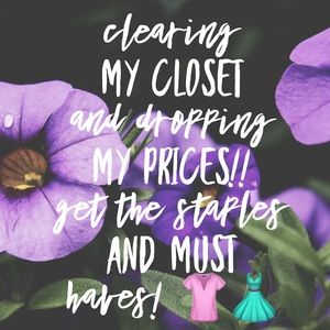CLOSET CLEAR OUT